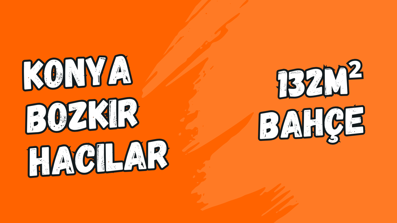 KONYA BOZKIR HACILAR KÖYÜNDE 132M² BAHÇEMİZ SATILIKTIR. - KONYA BOZKIR fotoğraf 8